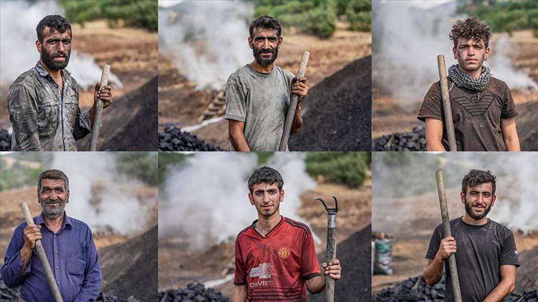 Diyarbakır'da mangal kömürü üreten