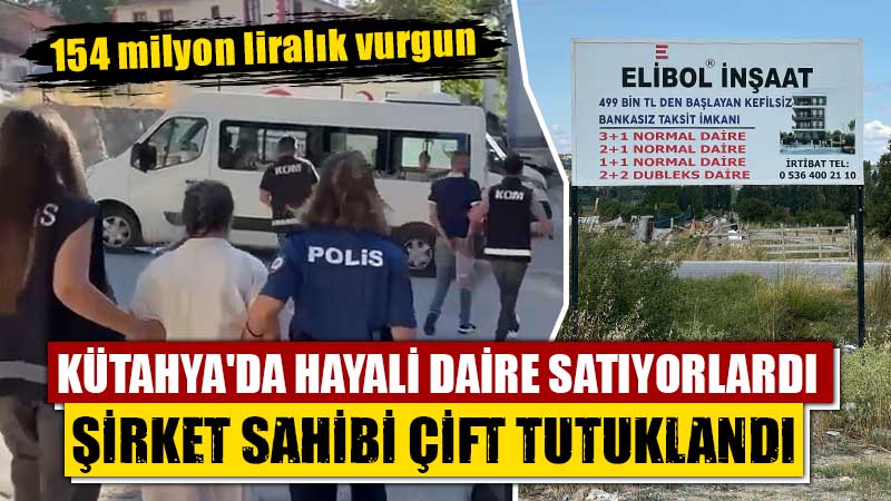 Kütahya'da, kurdukları inşaat şirketi