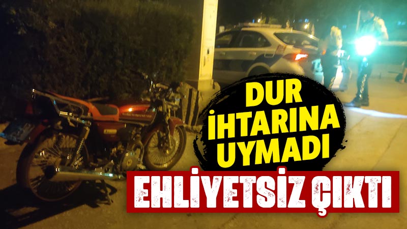 Kütahya’da “dur” ihtarına uymadı ama kaçamadı