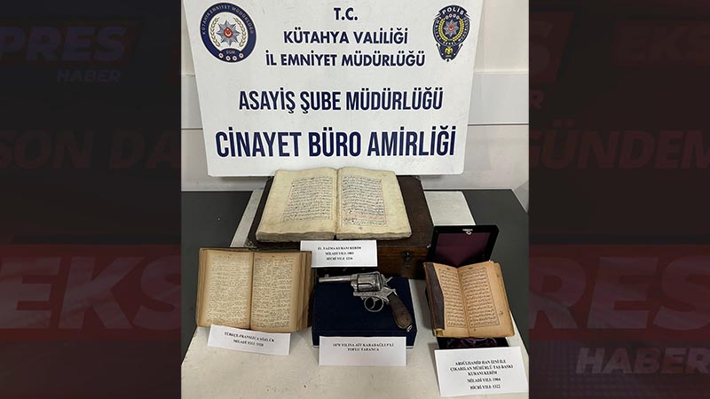 Kütahya'da iki asırlık el yazması Kur'an-ı Kerim ele geçirildi