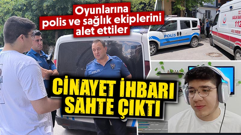 Kütahya’da oyunlarına polisi alet ettiler