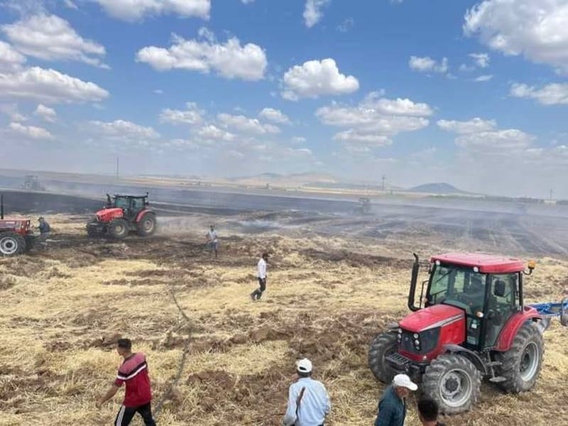 Kütahya’da tarım arazisi yangını, 1140 dekar alan zarar gördü