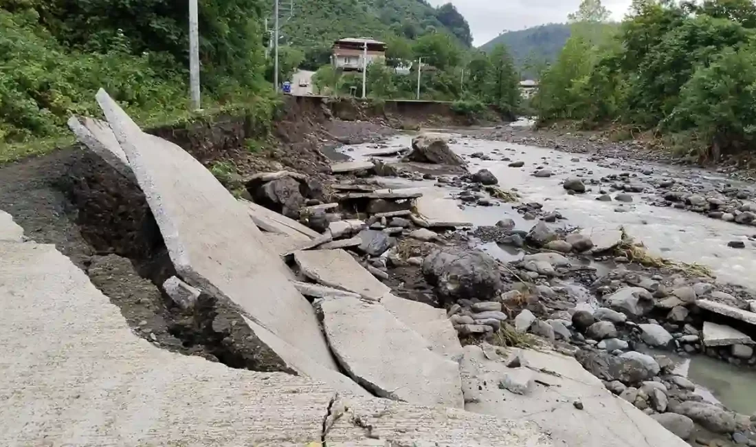 Samsun'da şiddetli yağı nedeniyle