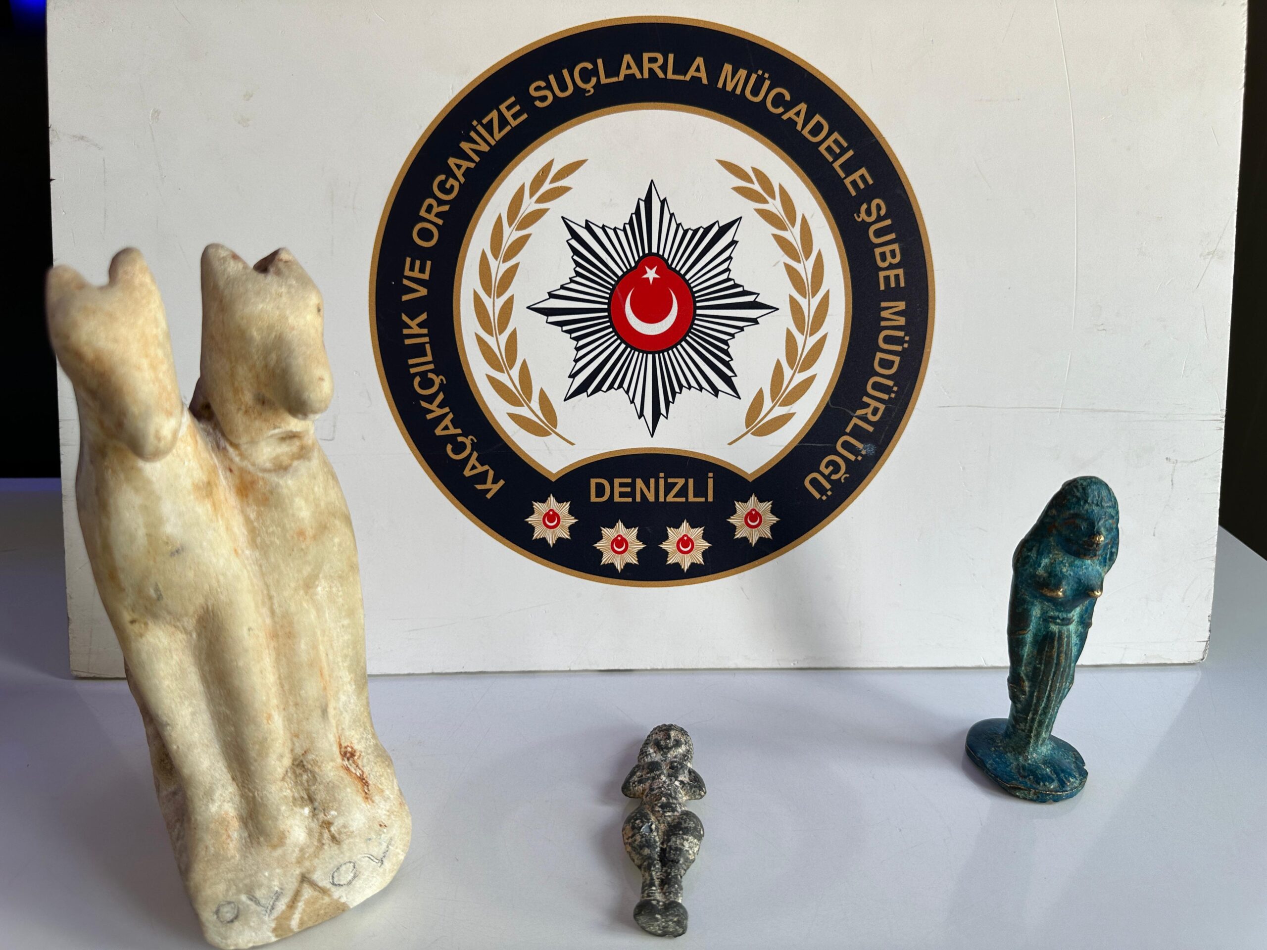 Denizli’de tarihi eser operasyonu, 2 kişi yakalandı