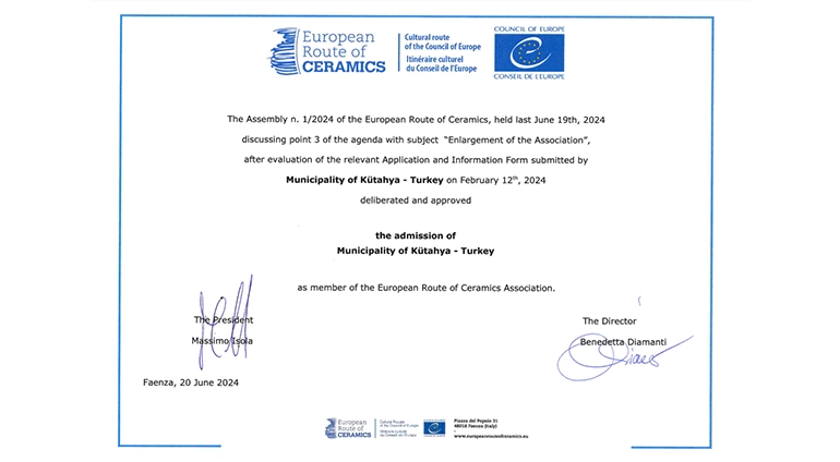 Kütahya seramiği uluslararası konseye dahil oldu