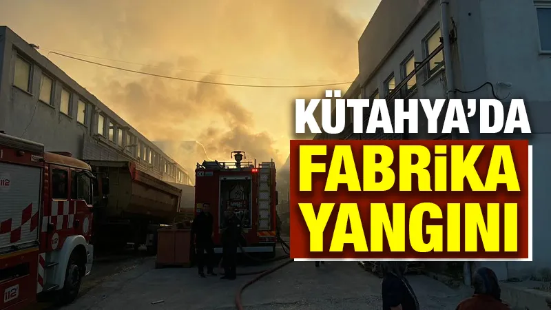 Kütahya’da cam üretim fabrikasında yangın 