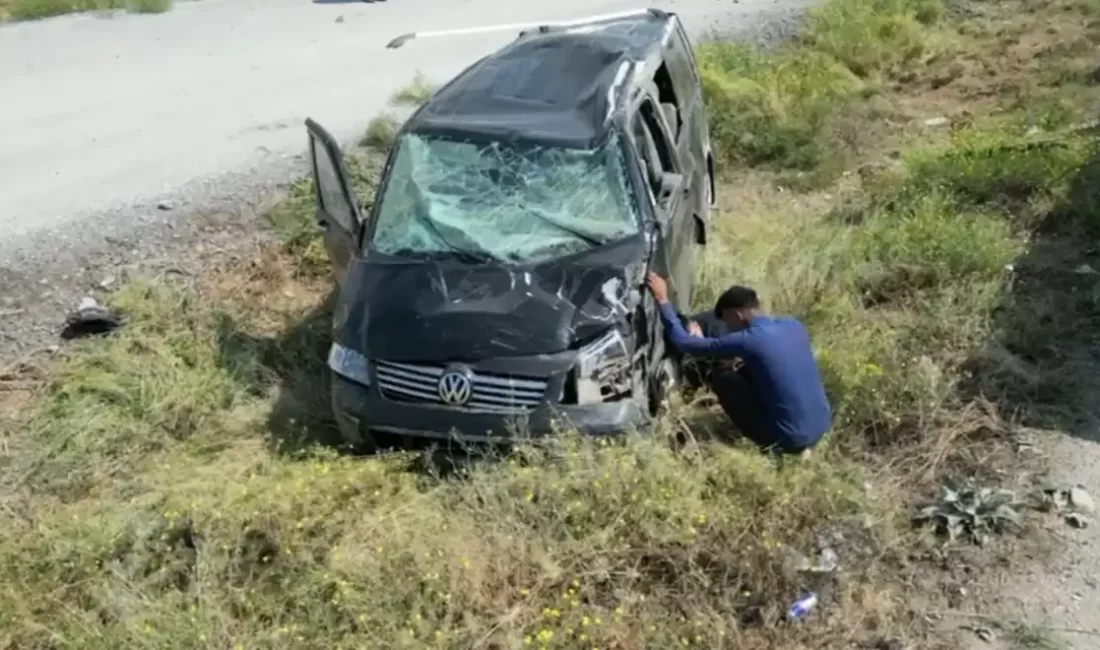 Afyonkarahisar'ın Bolvadin ilçesinde kamyonetin