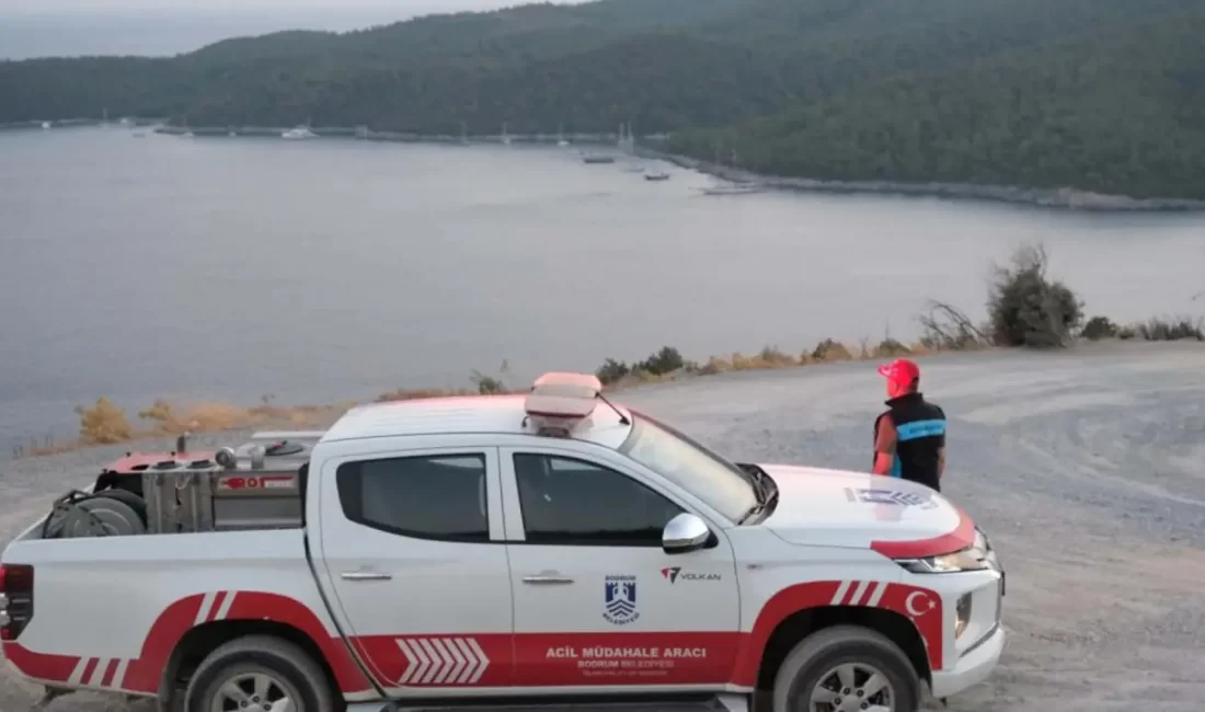 Bodrum'da orman yangını önlemleri.