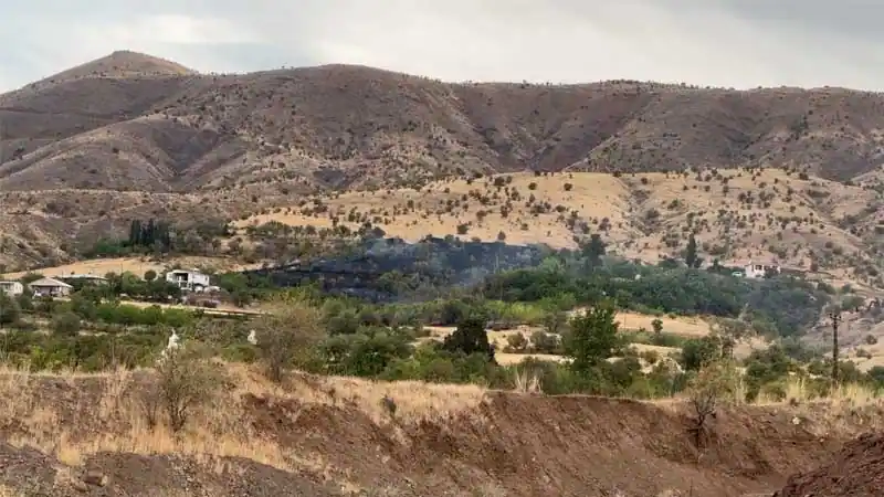 Elazığ’da 150 dönüm tarım arazisi zarar gördü