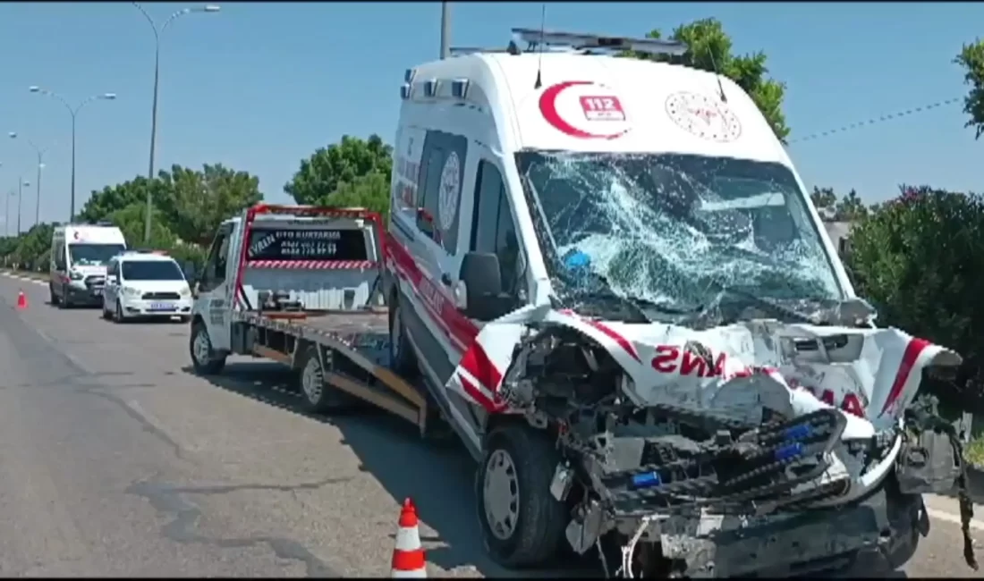 Gaziantep’in İslahiye ilçesinde ambulansla