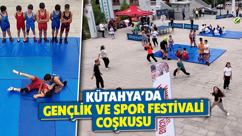 Kütahya’da Gençlik ve Spor Festivali coşkusu yaşandı