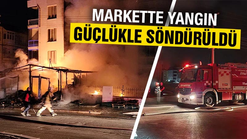 Kütahya’da bir markette çıkan