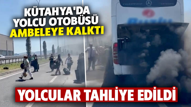 Kütahya'da bir yolcu otobüsünün