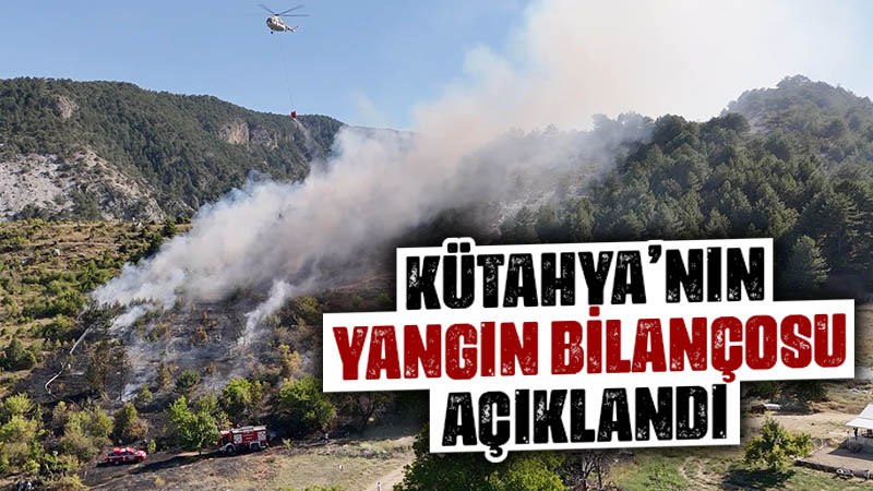 Kütahya’nın yangın bilançosu açıklandı 