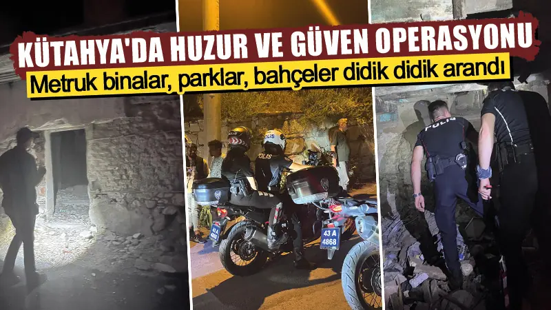 Kütahya'da polisin il genelinde