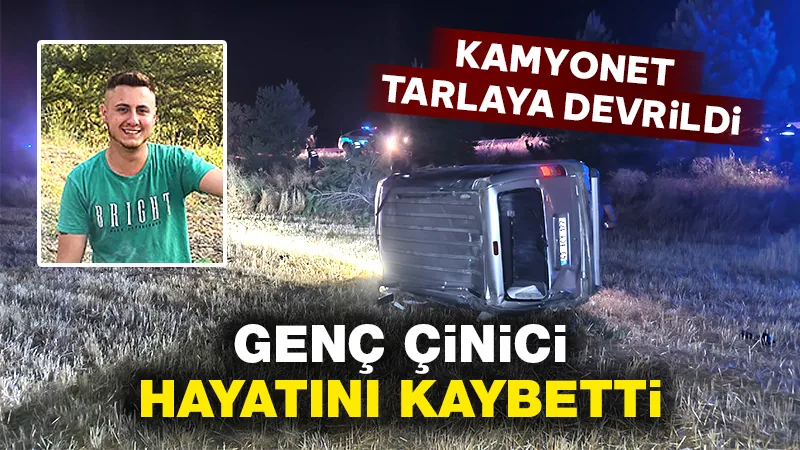 Kütahya’da kamyonet devrildi: 1 ölü,1 yaralı