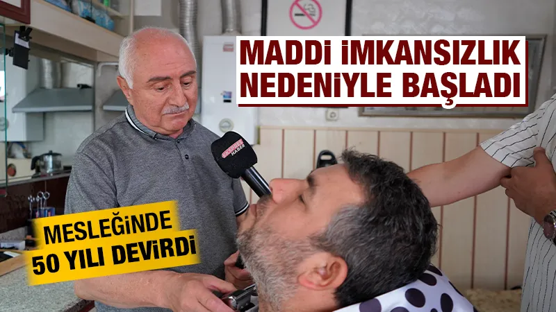 Kütahya’da mesleğinde yarım asrı geride bıraktı