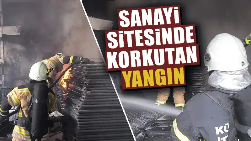 Kütahya’da işyerinde yangın