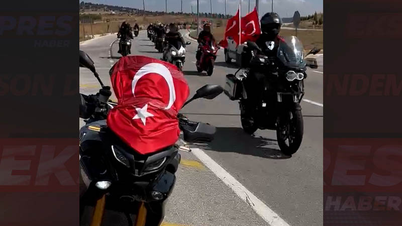 Kütahyalı motosiklet tutkunlarından Dumlupınar’a ‘Zafer’ turu