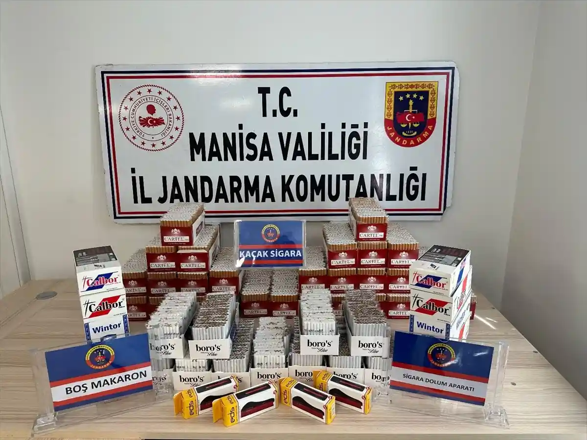 Manisa’da kaçak sigara operasyonu