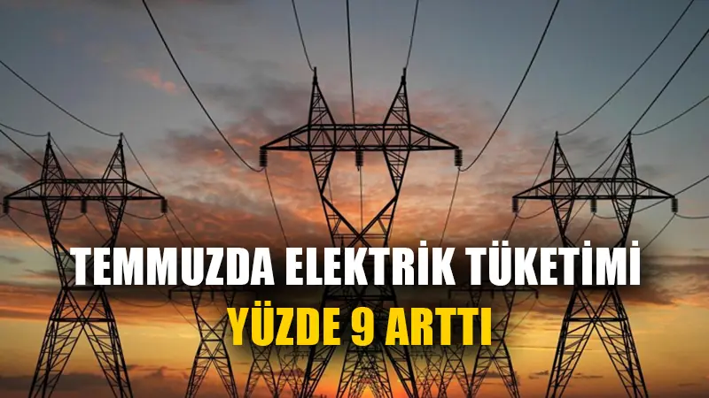 Temmuzda elektrik tüketimi yüzde 9 arttı