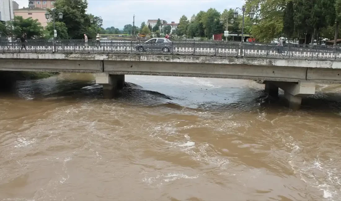 Samsun'un Terme ilçesinde sağanak