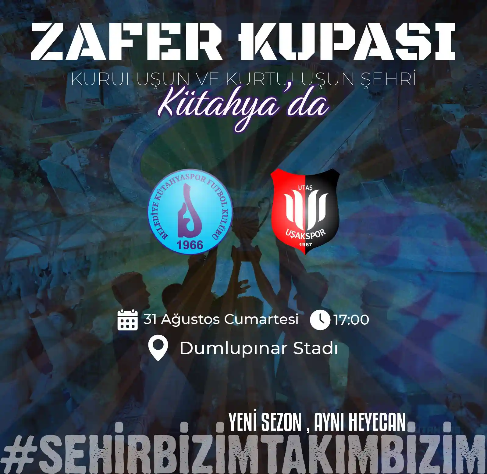 Belediye Kütahyaspor Zafer Kupası’nda sahaya çıkıyor 