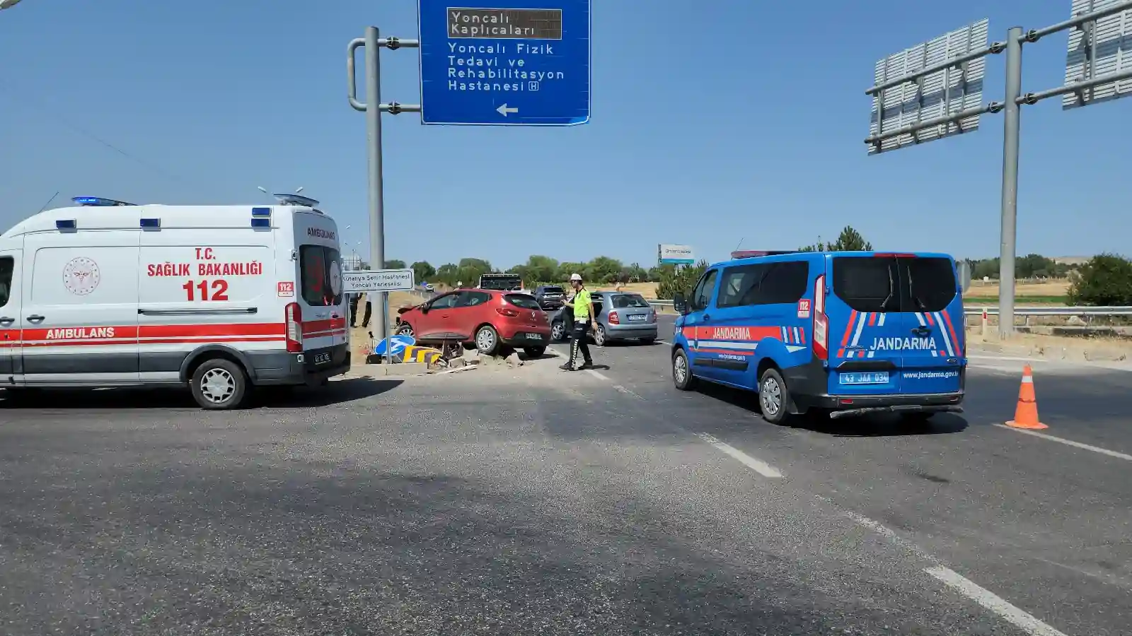 Kütahya’da trafik kazası yaralılar var 