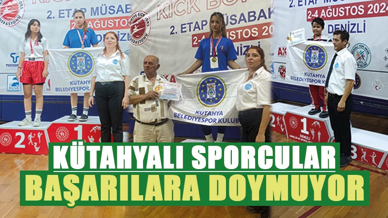 Kütahyalı sporcular Denizli’den altınla döndü 