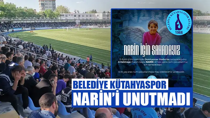 Belediye Kütahyaspor’dan ‘Narin’ farkındalığı 