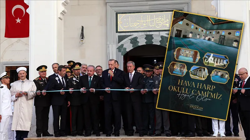 Hava Harp Okulu Camii ibadete açıldı