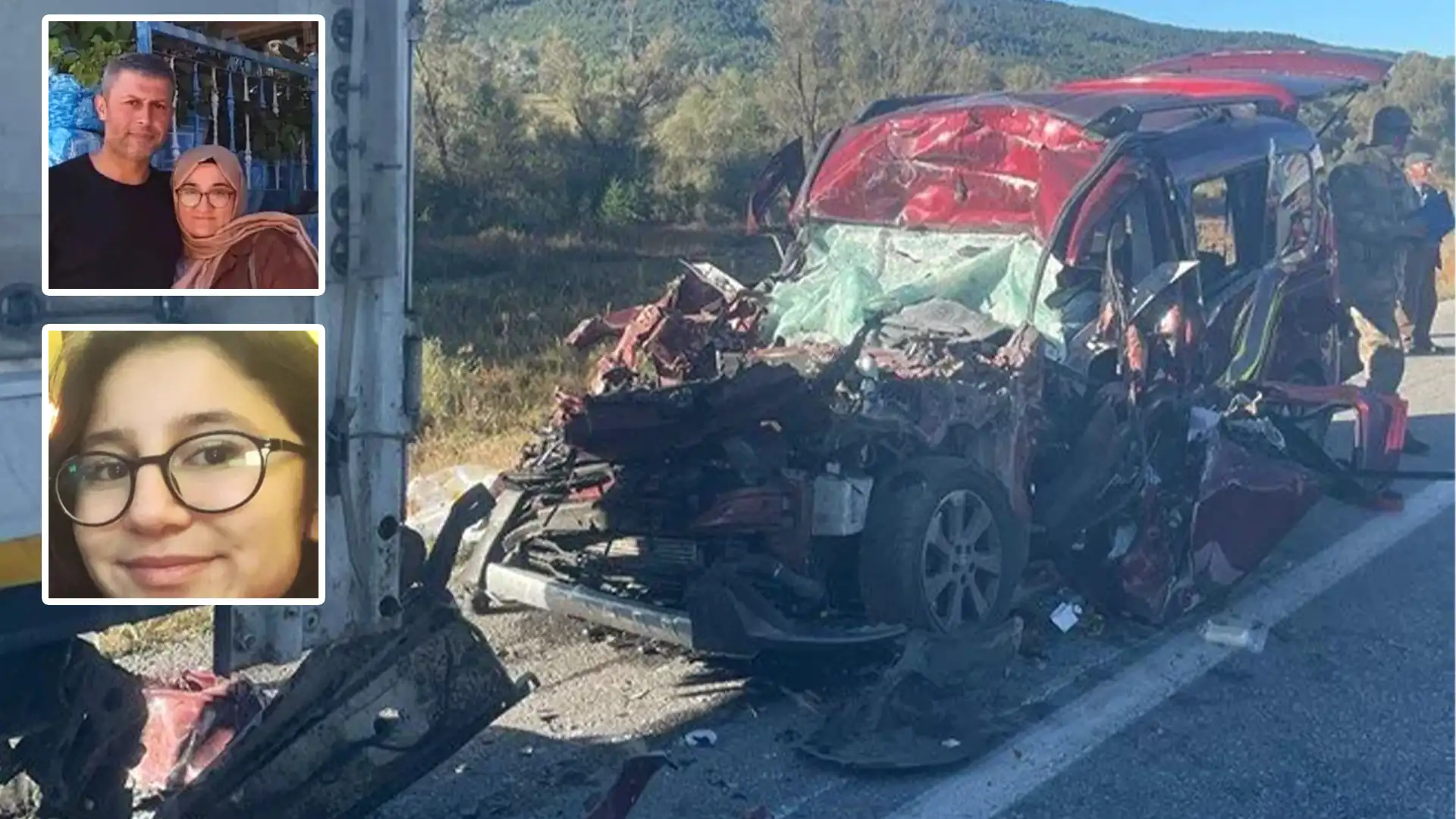 Kazada ölen anne, baba ve kızı son yolculuğuna uğurlandı