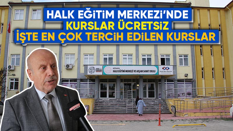 Kütahya Halk Eğitim, 25 bin kursiyeri ağırladı