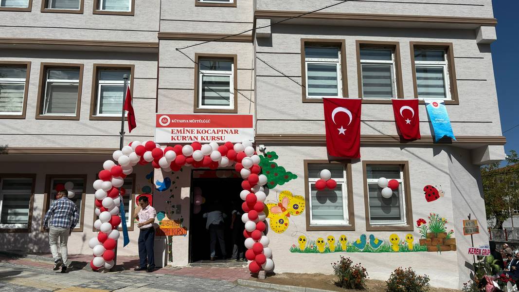 Kütahya’da hayırsever vatandaşın yaptığı Kur’an kursu açıldı