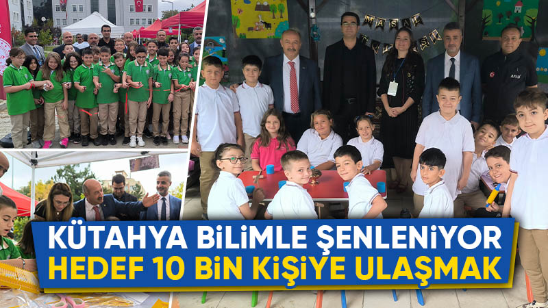 Kütahya’da öğrenciler bilimle buluştu.