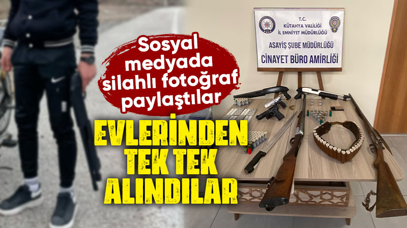 Kütahya'da polisi, sosyal medya