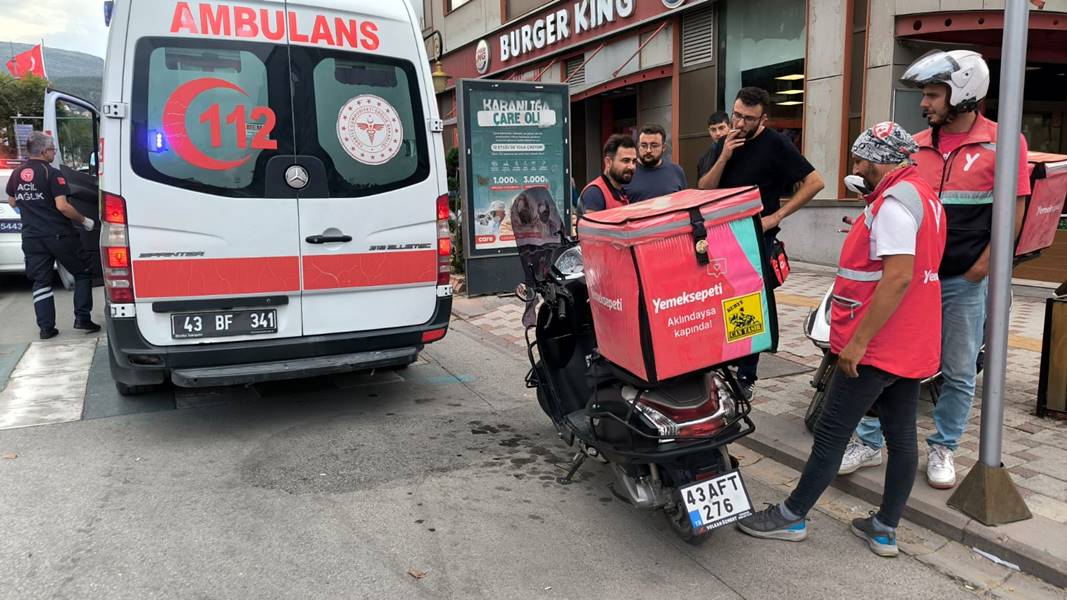 Kütahya’da yayaya yol verme kaza ile sonuçlandı