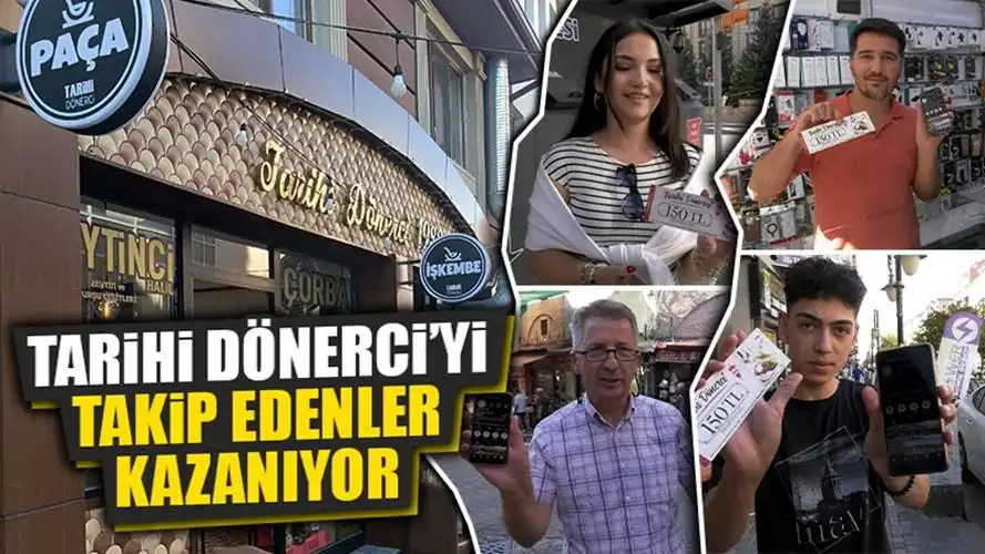 Kütahya’da Tarihi Dönerci’yi takip edenler kazanıyor