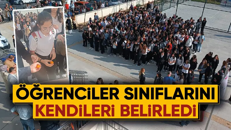 Kütahya’da bir lisede öğrenciler