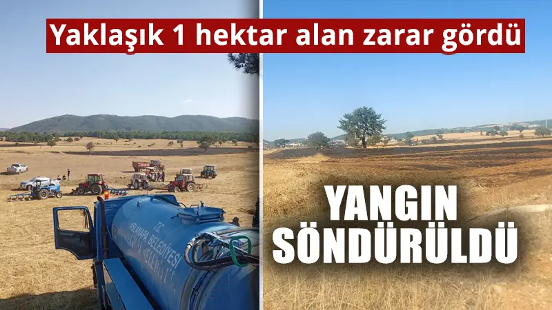 Kütahya’da ormanlık alana sıçrayan yangın söndürüldü