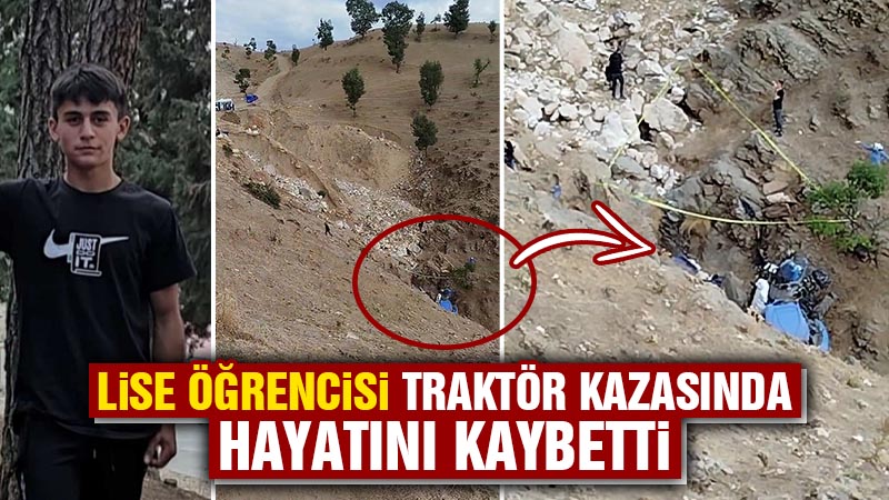 Kütahya'nın Simav ilçesinde, traktörün