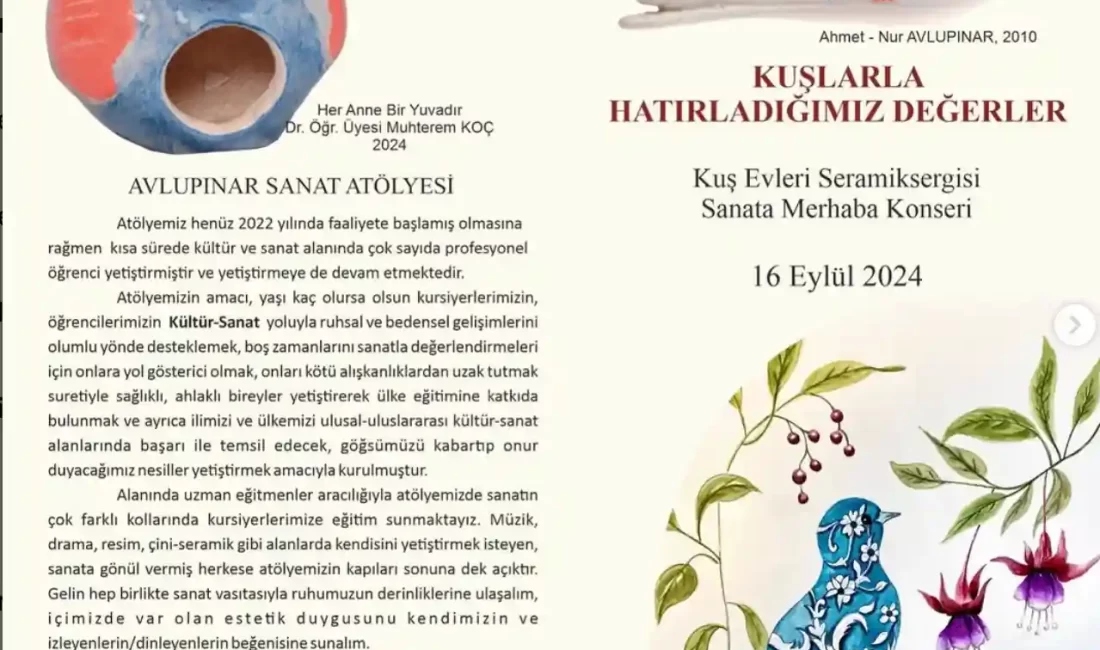 Kütahya’da ‘Kuşlarla hatırladığımız değerler’