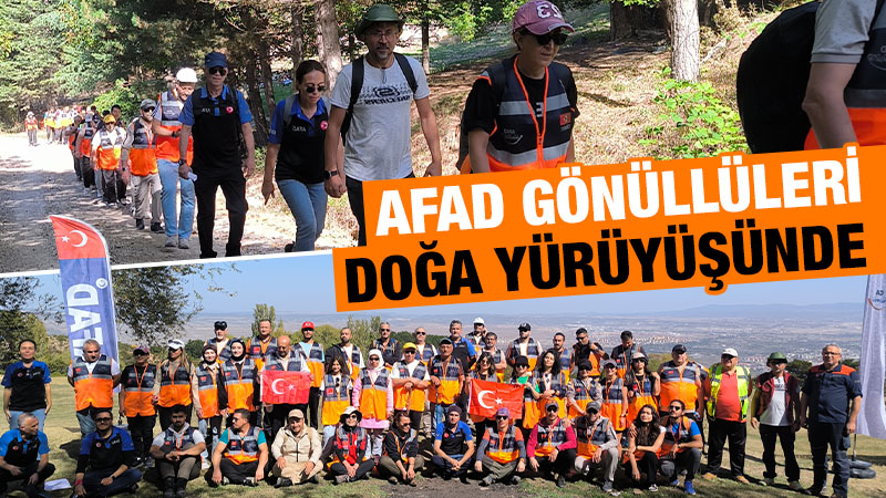 Kütahya’da AFAD gönüllüleri doğa