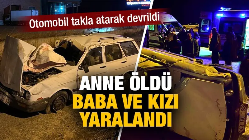 Kütahya'nın Tavşanlı ilçesinde otomobilin