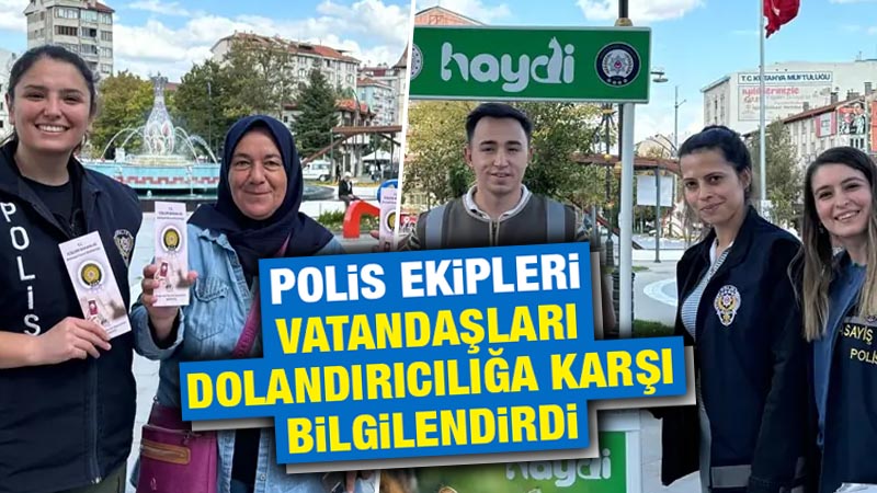 Kütahya’da polis ekipleri vatandaşları