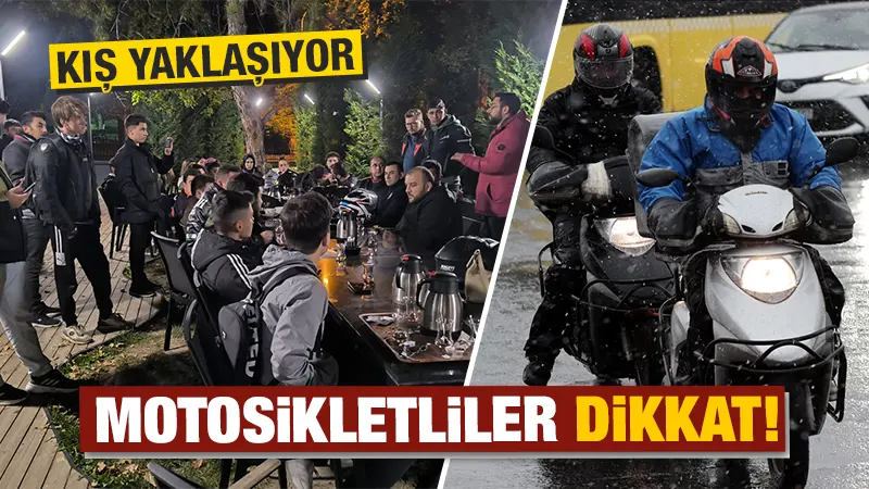 Kütahya’da motosiklet tutkunları yaklaşan