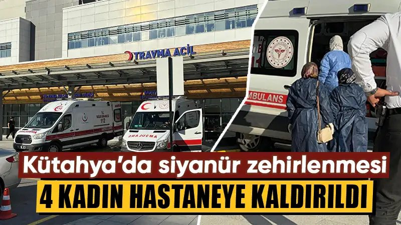 Kütahya’da siyanür zehirlenmesi. Kütahya’da