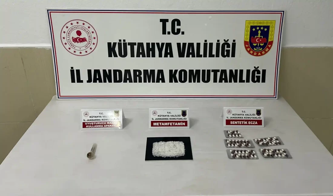 Kütahya’da jandarma ekipleri uyuşturucu