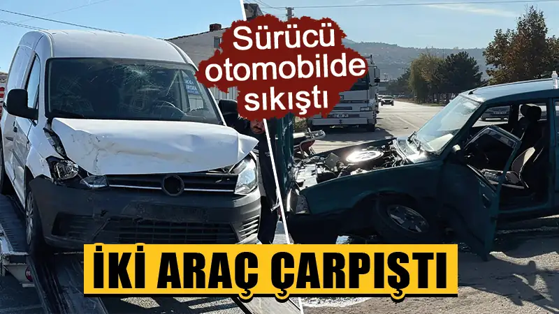 Kütahya’da iki aracın çarpıştığı